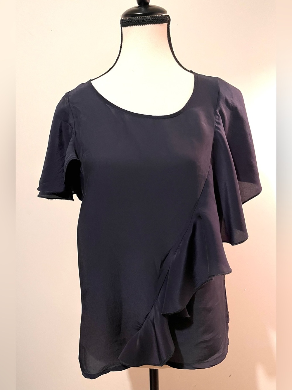 Black Women's Scoop Neck Top